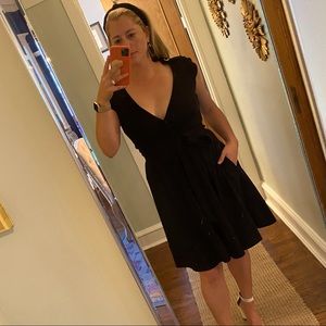 Diane Von Furstenberg Black Wrap Dress